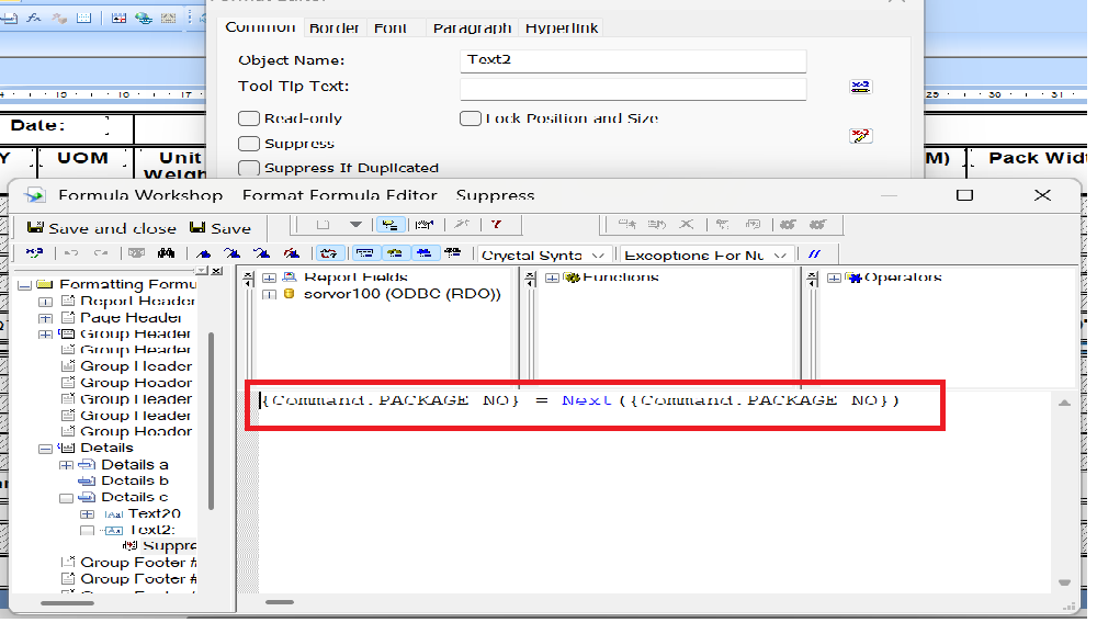 Figure 04 - Conditional Line Display Using Next Function