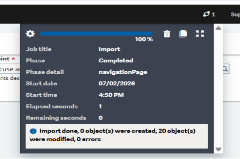 Figure 10 JSON file Imported