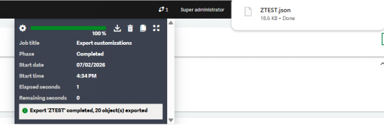 Figure 6 JSON File Exported