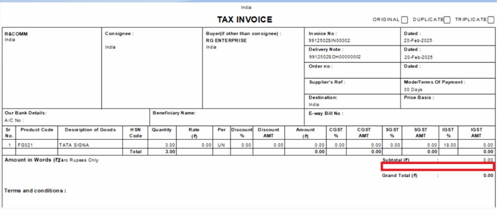Figure 05 - Subreport Blank Space on Printed Report