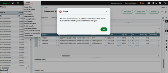 Fig1. Manual Line Deletion validation