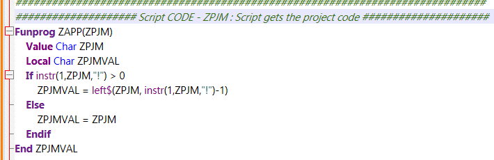 Project extract function