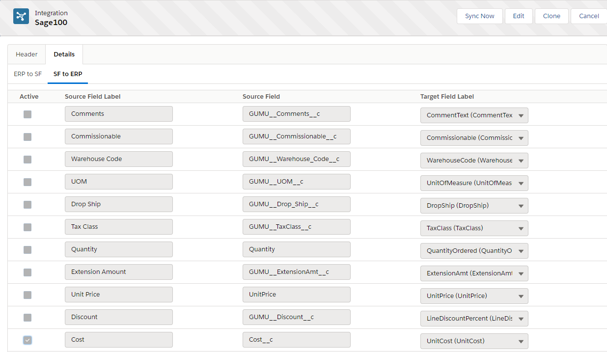 Mapping Comments-Details