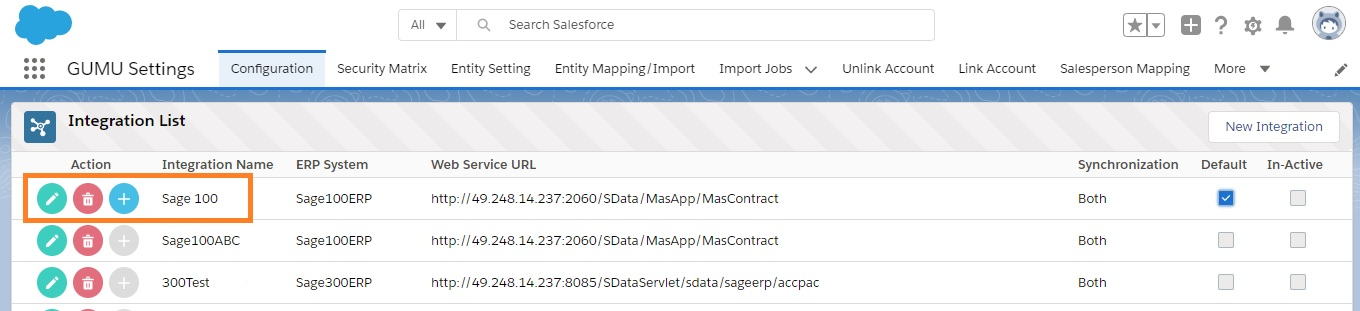Integration Selection