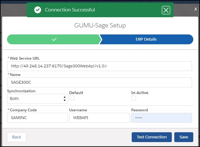 Test Connection