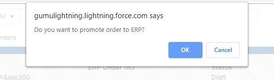 Sage Order Promotion Confirmation