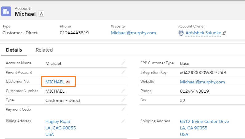 Linked Customer No