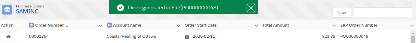 Sage 300 PO Promoted Successfully