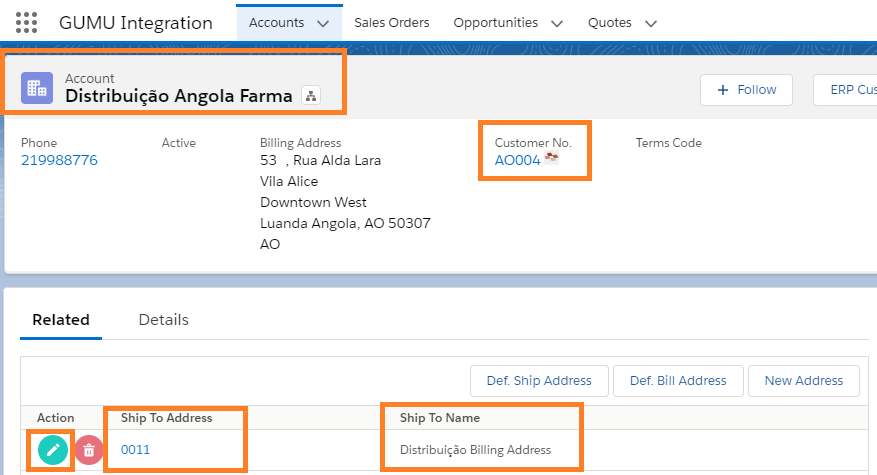 Edit Billing Address