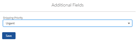 SF GUMU Additional Fields Screen