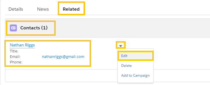 Edit Contact