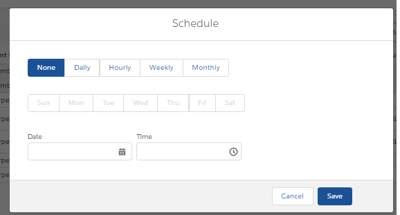 Bulk Posting Scheduler Window