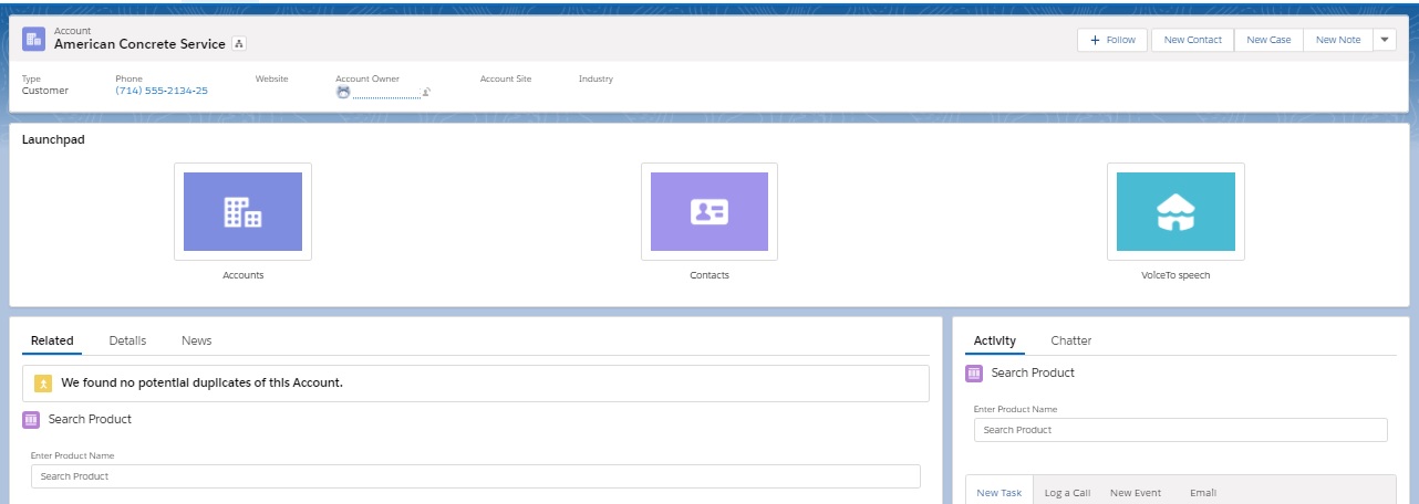 Lightning Record Page