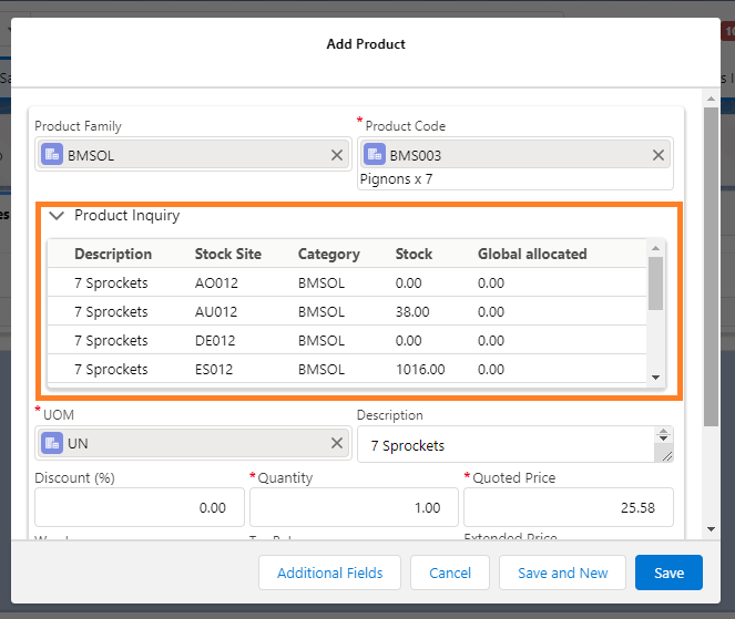 New GUMU Product Inquiry Section