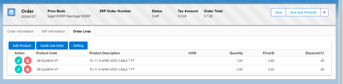 Sage 100 QLE Saved Records