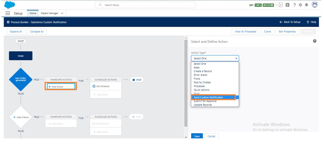 Process Action Selection