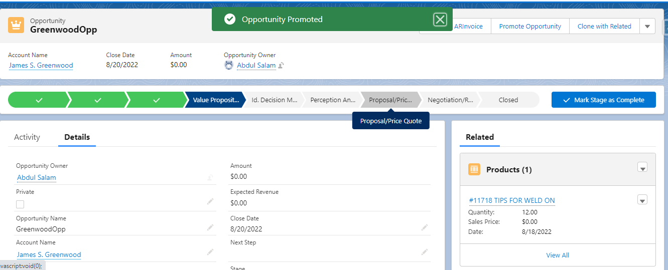 Promote Opportunity Successfully
