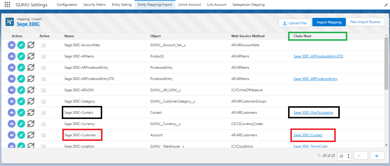 Entity Mapping/Import