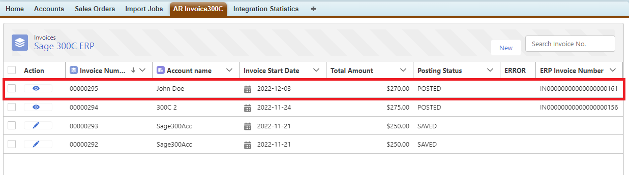 Sage 300C AR Invoice Promoted