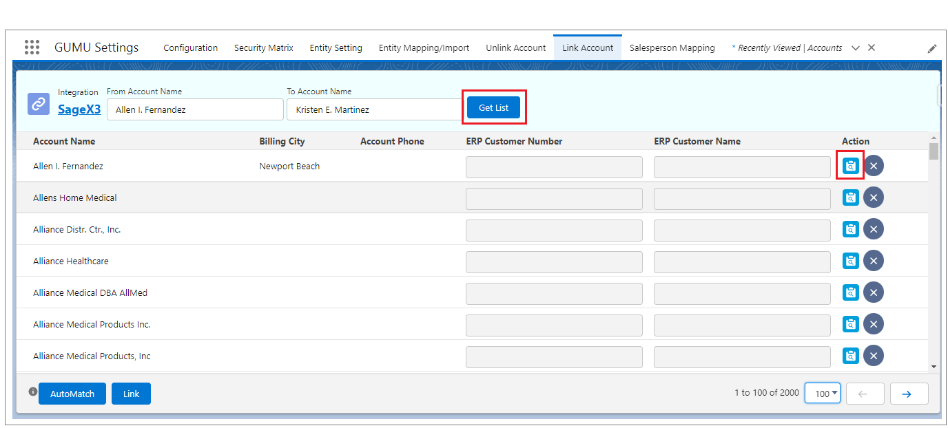 Apply filter & Click on Get List