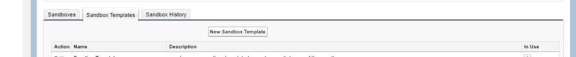 Create a Sandbox Template
