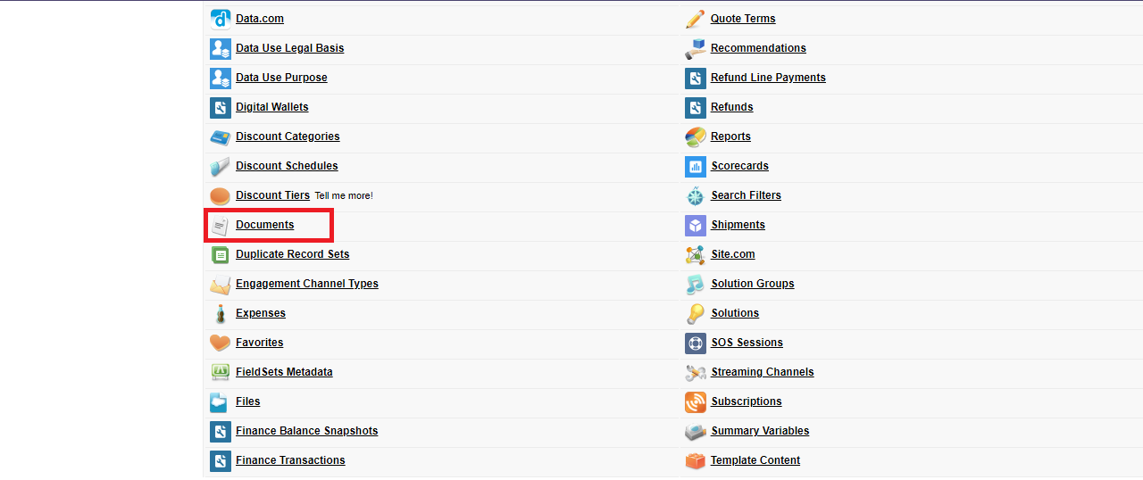 Documents Tab