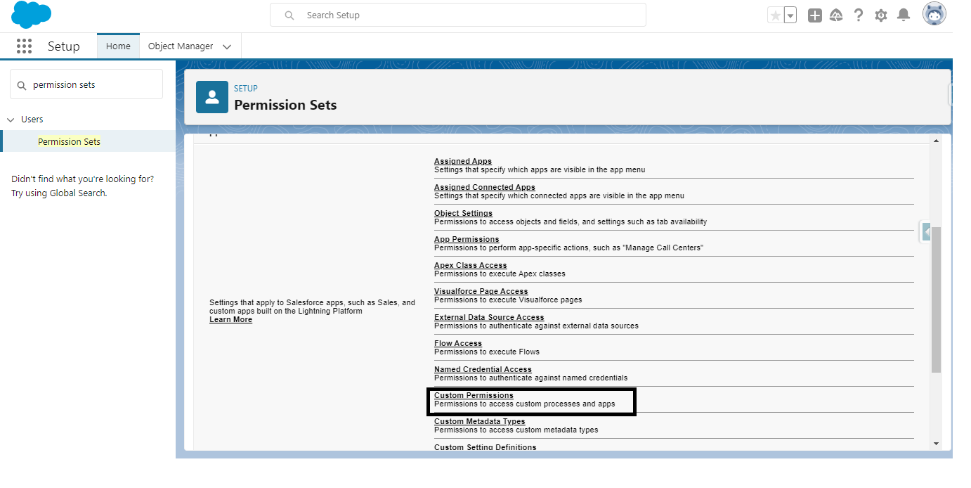 Use Custom Permission in Salesforce