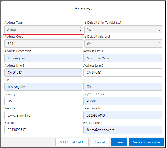 Billing Address