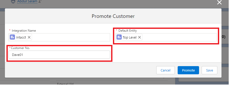 Required Fields To Promote Account