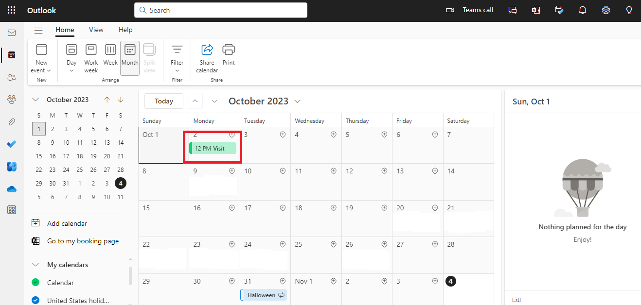 Sync Salesforce Maps Advanced Route Calendar to Microsoft Office 365 Outlook Calendar