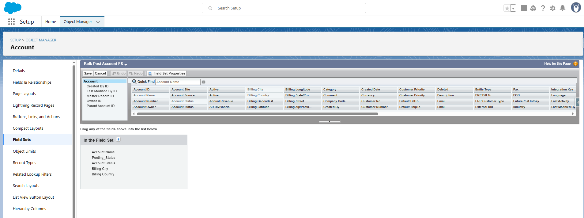 Bulk Post Field Sets Window