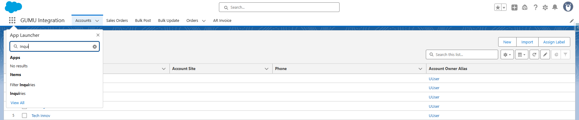 Search Inquiry
