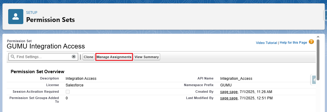 Manage Assignments