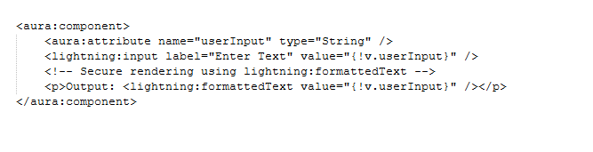 Secure Aura Code Snippet
