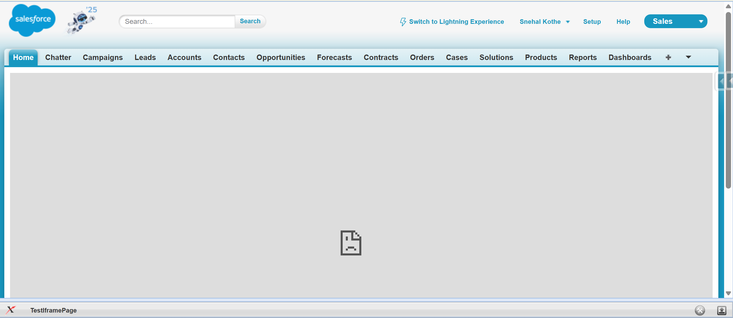 Iframe Load Failure