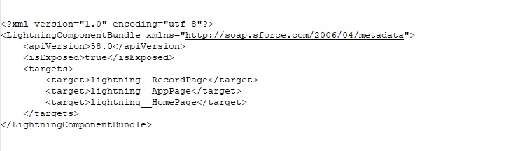 LWC Component XML
