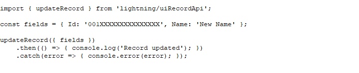 UpdateRecord Js