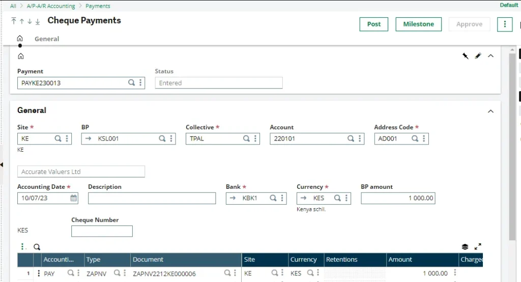 Payment deletion tracking