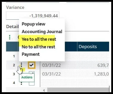Reversing the Bank Reconciliation in Sage X3 Image 6
