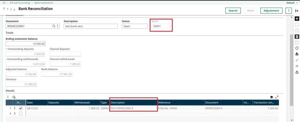 Reversal of Reconciled Status in Sage X3 image-2