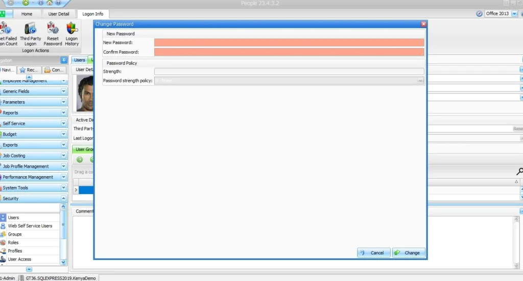 reset the users password in sage 300 people image-6