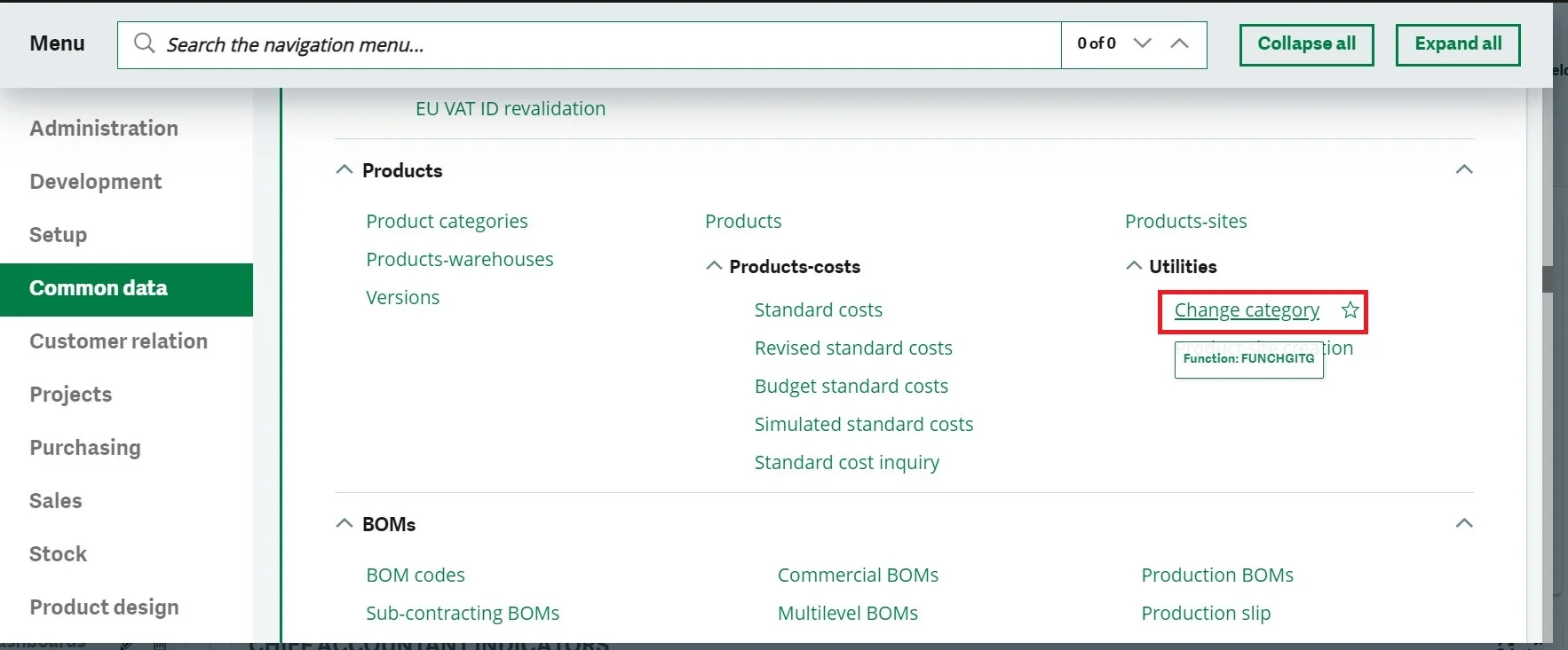 how to change mass product category in sage x3 image-1