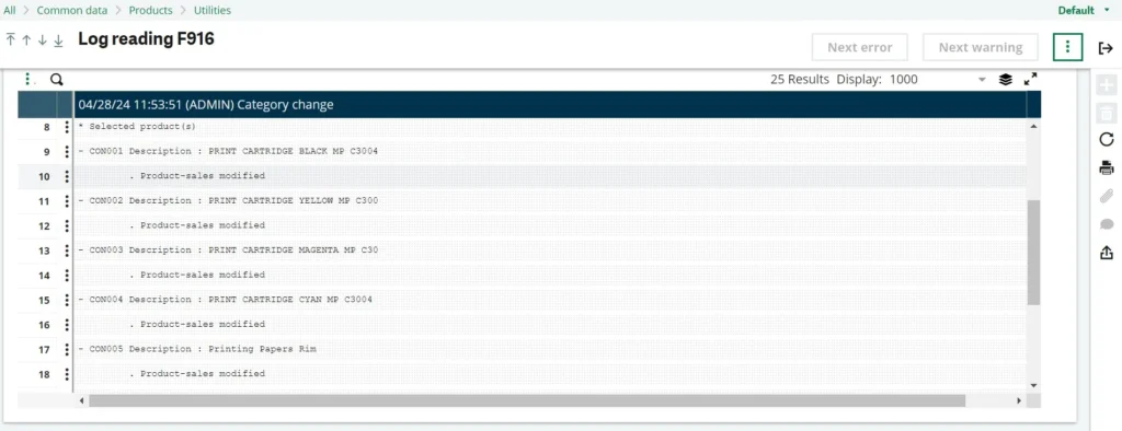 how to change mass product category in sage x3 image-7