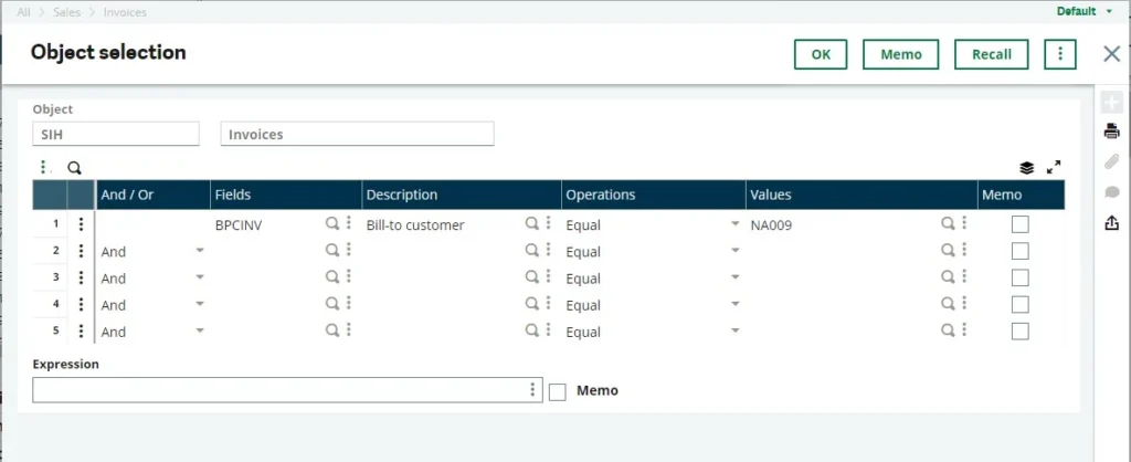 how to filter out the left list in sage x3 image-4