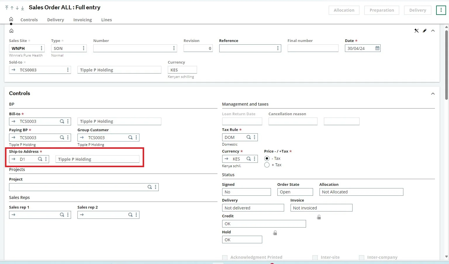 multiple location shipping in sage x3 image-3