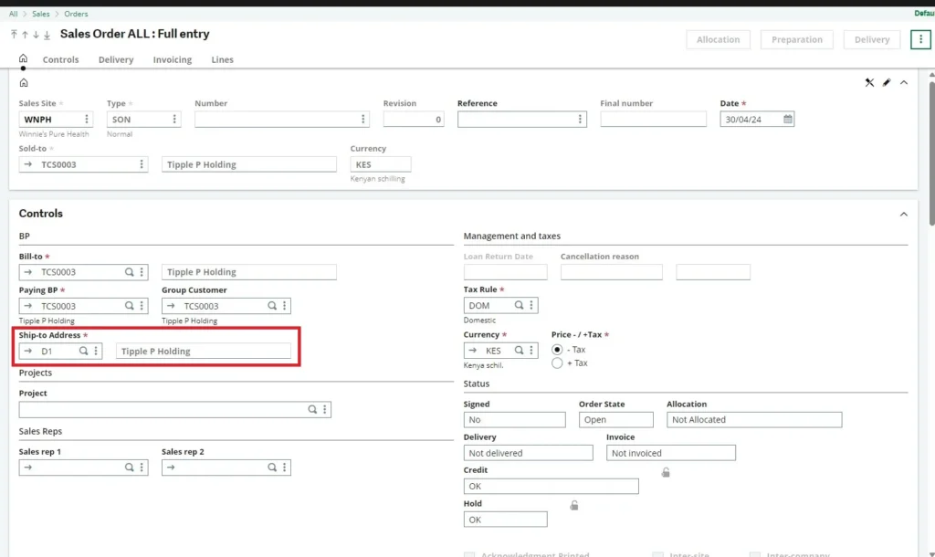 multiple location shipping in sage x3 image-5