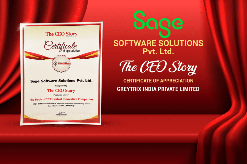 CEO Stories Certificate of Appreciation