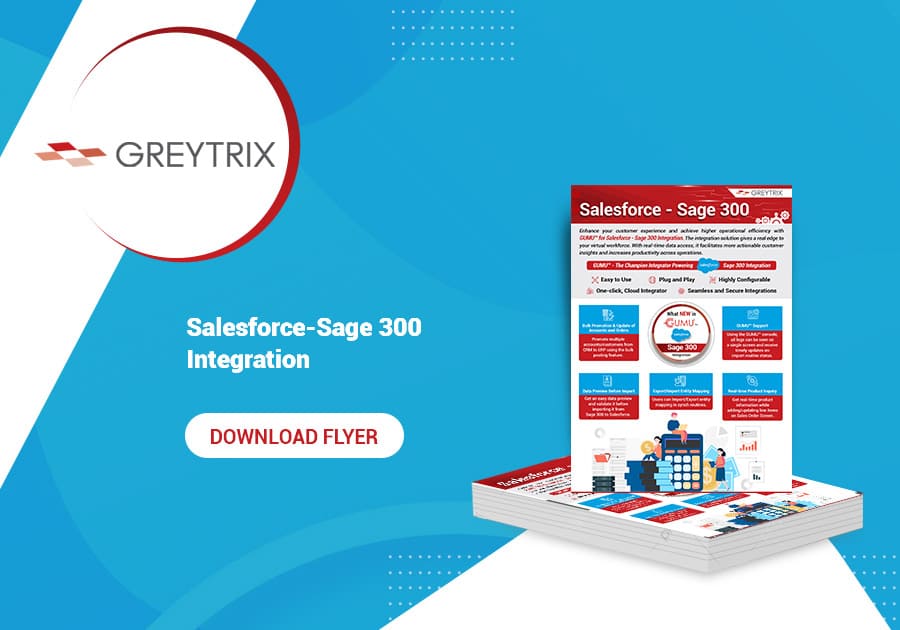 Salesforce Sage 300 flyer